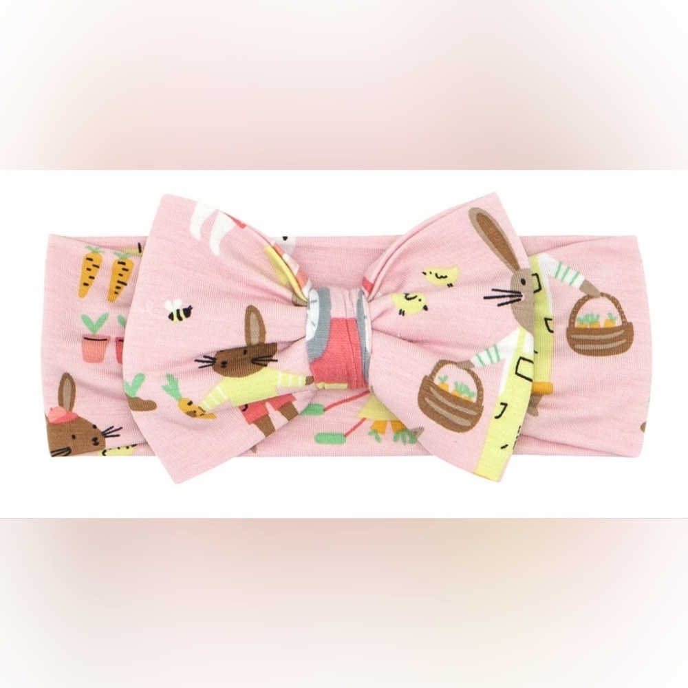 Little Sleepies Petal Hop To It Luxe Bow Headband